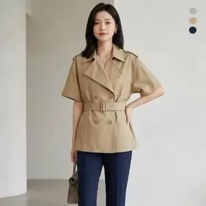 [엘루아] 케이프 트렌치 자켓 3종택1