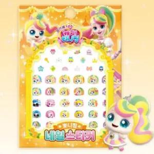 어린이 키즈 여아 캐치 티니 핑 캐릭터 뽀니핑 손톱 네일 아트 스티커 선물 3P