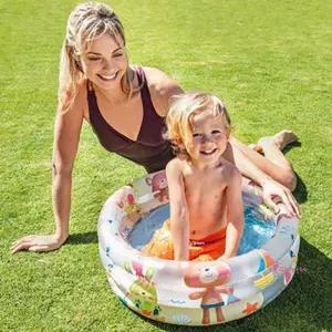 유아용 원형 에어 물놀이 동물친구 물풀장 베란다 신생아 베이비 아기tuv854