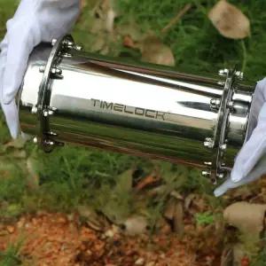 스텐 타임캡슐 보관함 미래 편지 철제 실린더 졸업 기념품 봉인 보존용