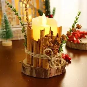 [셀러에이드]크리스마스 시나몬 촛불 오브제 DIY 패키지 (5개 묶음)