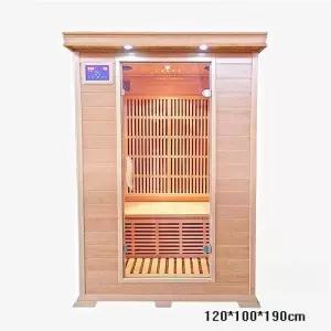 단단한 목재 가정용 이동식 스팀룸 홈 라이트 룸 원적외선 사우나