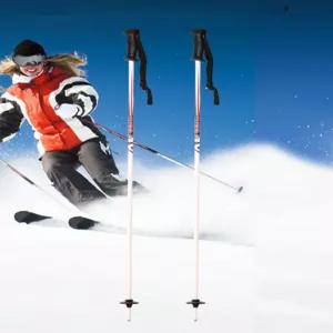 스키폴대 스키장비 가벼운 경량 스키스틱 높이조절 고성능 폴대스키 조절 폴 알루미늄 하이킹