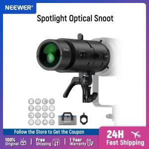 NEEWER LS-300 스포트라이트 옵티컬 스누트 300W 보웬스 마운트 LED 비디오 라이트용 16x GOBO 19 포함 °