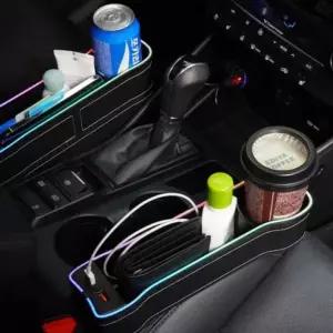 [콩심팥심]차량용 컵 홀더 듀얼 고속 충전기 시거잭 사이드 포켓