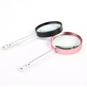 고급 8배 돋보기 휴대용 고배율 독서용 유리 알루미늄손잡이 확대경