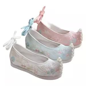 꽃고무신 한복 혼주 슈즈 구두 어른 신발 명절 한복화 한복신발 슬리퍼 꽃자수 전통