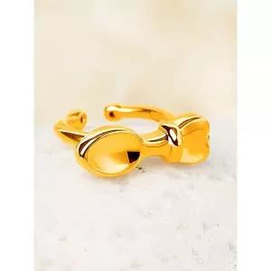 오벨리 24K 순금 금수저 돌반지 0.44g 백일반지 첫돌 조카 손주 선물