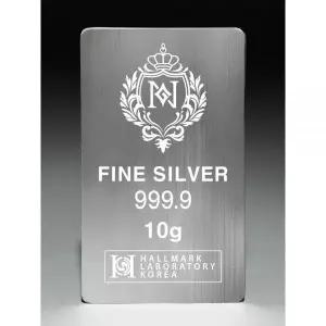 오벨리 순은 로얄 실버바 10g 포나인 999.9% 은테크