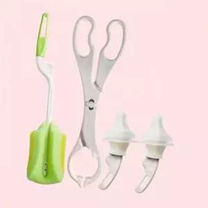 더블하트 세정용품 세트(집게+스펀지브러시+젖꼭지브러시2입) 4599009