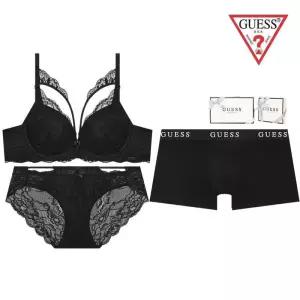 [백화점 정품] 25FW 게스 언더웨어 [선물포장쇼핑백] 스트링 레이스 커플속옷세트 ODWBRB96ODWPTB96OGEMDR2