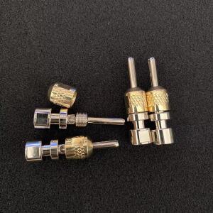 바나나 플러그 CAB 잠금식 피버 혼 케이블 Y 포크 변환