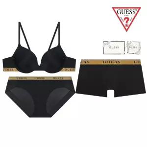 [백화점 정품] 25FW 게스 언더웨어 자가드 골드밴디드 커플속옷세트 GCWBR741BP741DR741BK