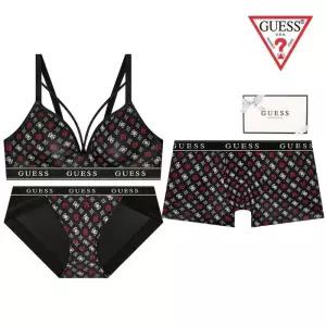 [백화점 정품] 25FW 게스 언더웨어 [선물포장] 로고 스트링 커플속옷세트 GEWBRB11GEWBPB11GEMDRB11BK