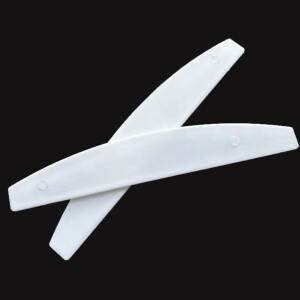 2개 반달 모양 플라스틱 네일 파일 기본 전문 일회용 패드 영구