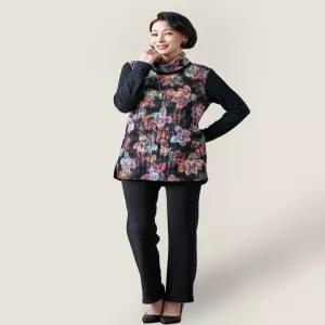 [마담엘레강스][마담엘레강스] 윈터 플로라 기모 상하세트 K224BL03+K224SL01