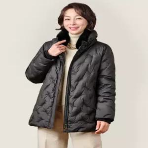 [마담엘레강스][마담엘레강스] 프리마 구스다운 하프 코트 K244JP02