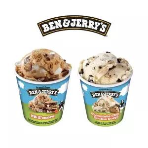 벤앤제리스 파인트 아이스크림 2종 혼합구성(피비스모어+초코칩...