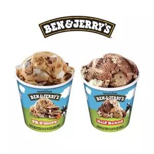 벤앤제리스 파인트 아이스크림 2종 혼합구성(피비스모어+하프베...