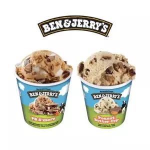 벤앤제리스 파인트 아이스크림 2종 혼합구성(피비스모어+피넛버...