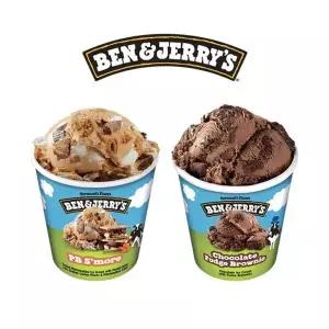 벤앤제리스 파인트 아이스크림 2종 혼합구성(피비스모어+초코퍼...