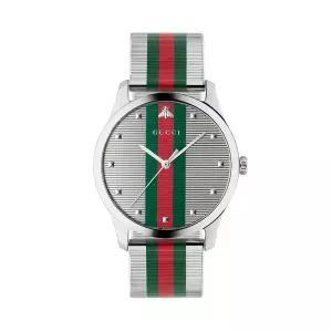 구찌 YA126284 G타임리스 남성 메탈 쿼츠 42mm