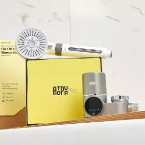 아토퓨어 출산 선물 아기 필터 샤워기 + 온도표시 워터탭 세트 신생아 육아템 염소제거