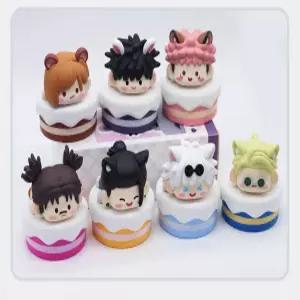 주술회전 고죠사토루 이타도리 노바라 게토 애니메이션 PVC 굿즈 피규어 케이크 귀여운 선물 캐릭터 굿즈