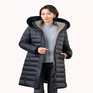 [마담엘레강스][마담엘레강스] 아바 롱 구스다운 코트 KYV4CT02