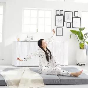 올폼 누베드 3단 HR폼 15cm 접이식토퍼 토퍼매트리스 사계절 카치온 커버 SS(슈퍼싱글)