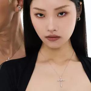 [공식본사정품] 미스그린 크로스 볼드 목걸이