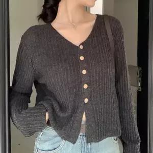 여성 데일리 세미 - 가디건 4컬러 예쁜 크롭 패션 골지 브이넥