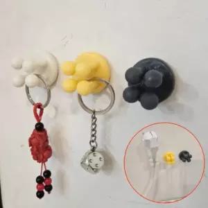 실리콤 만능 걸이대 벽부착 주방 욕실 수건걸이 공간활용 선반