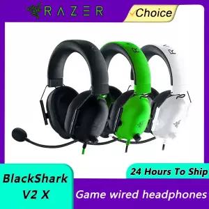 호환  Razer BlackShark V2 X 유선 Esports 헤드셋 고급 패시브 소음 제거 7.1 서라운드 사운드 Hyperclear