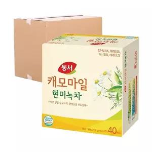 [동서식품][박스] 동서 캐모마일 현미녹차 40T 18입