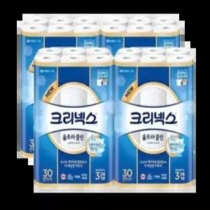 크리넥스 울트라클린 25m 30롤 4팩
