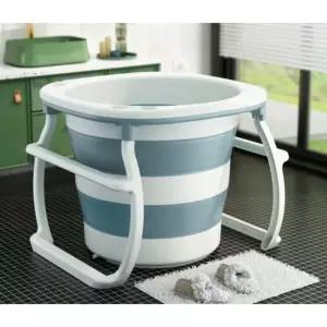 접이식 욕조 이동식 원형 1인용 반신욕 휴대용 간이 폴딩 원룸 세면 통