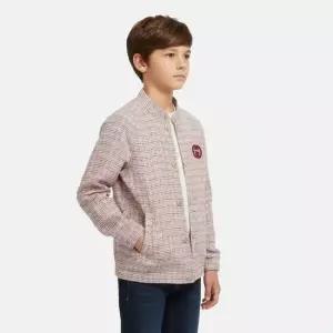 키즈 GG패치로고 린넨 체크 남아 자켓 671026 XWASE 91228A
