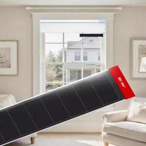 리튬 배터리 작동 음영을 위한 USB-C 커넥터가 있는 전동식 블라인드용 JaeJaes 1PCS 태양광 패널 3.4W 6V
