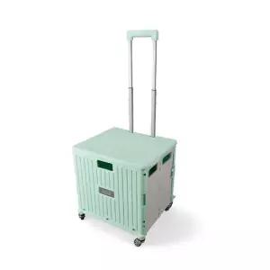 폴더블쇼핑카트 핸드카트 민트색 접이식카트 대형폴더블카트