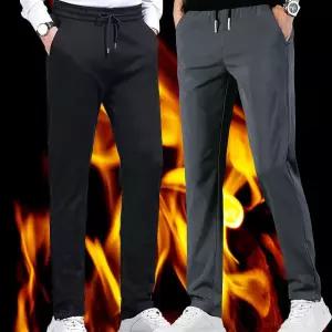 남성 기모 바지 슬랙스 겨울 방한 추리닝 밴딩 팬츠 기모바지 트레이닝바지