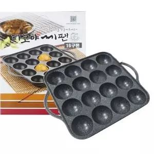 [하프클럽/브이와이]타코야끼팬 간식팬 빵틀 와플 양면팬 구이팬 W