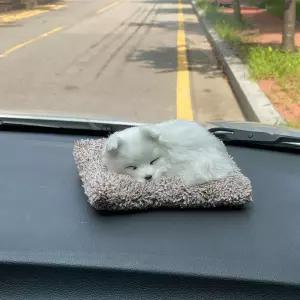 자동차소품 대시보드강아지인형 차량장식미니피규어