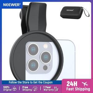 NEEWER 67mm 전화 카메라 렌즈 필터 클램프 Samsung Gxy Google Pixel Huawei Xiaomi 용 조정 가능한 스레