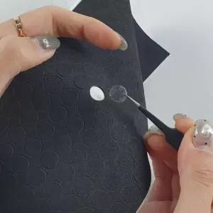 EVA 원형 소음방지 패드 스티커 1cm 블랙