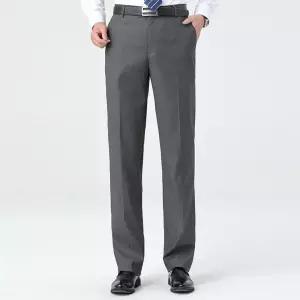 가을 캐주얼 팬츠 남자바지 면린넨 면바지 정장 비즈니스 일자 노파마 스타일 루즈핏 원템3