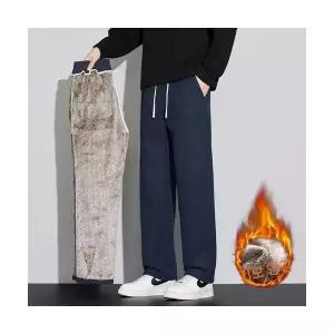 남성 데일리 바지 면린넨 가을겨울 트윌 니트 캐주얼 빳빳해 보이는 트렌디 일자 기모 도톰한 퀄리티 다올4