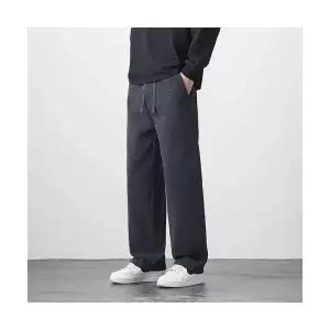 남성 데일리 바지 면린넨 가을겨울 통 트윌 니트 캐주얼 밑단 기모 트렌드 스트레이트 다올4