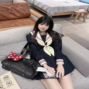 교복 세라복 긴팔 그 반팔 복 네이비 세트 세일러 학생교복 마린룩 코스프레