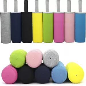 Kvvdi 8팩 12온스 - 18온스 네오프렌 물병 슬리브 16.9온스 단열 유리 음료 병 커버